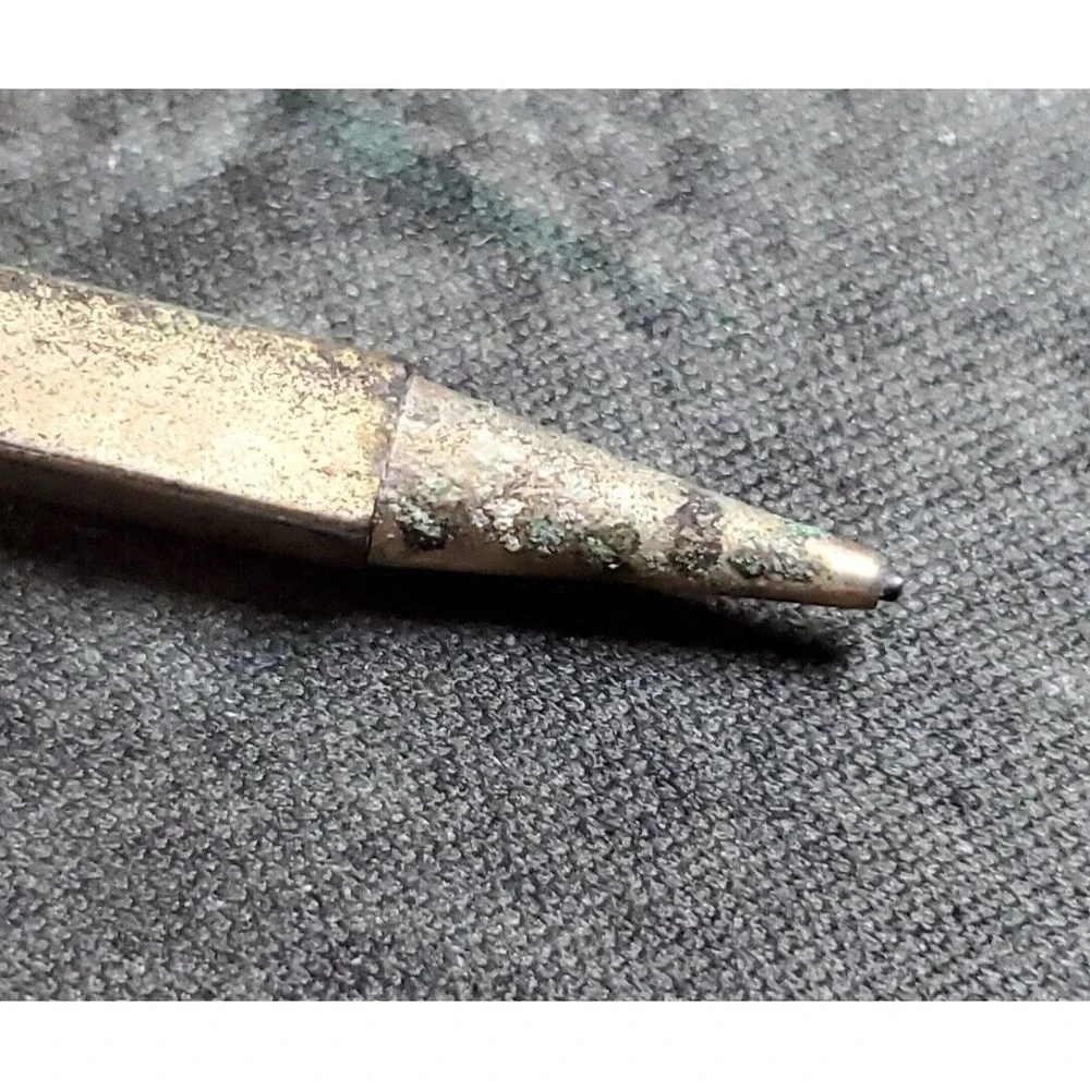 Mechanical Pencil Tie Clip Anson Red Stone Vintage with Original Box READ‎